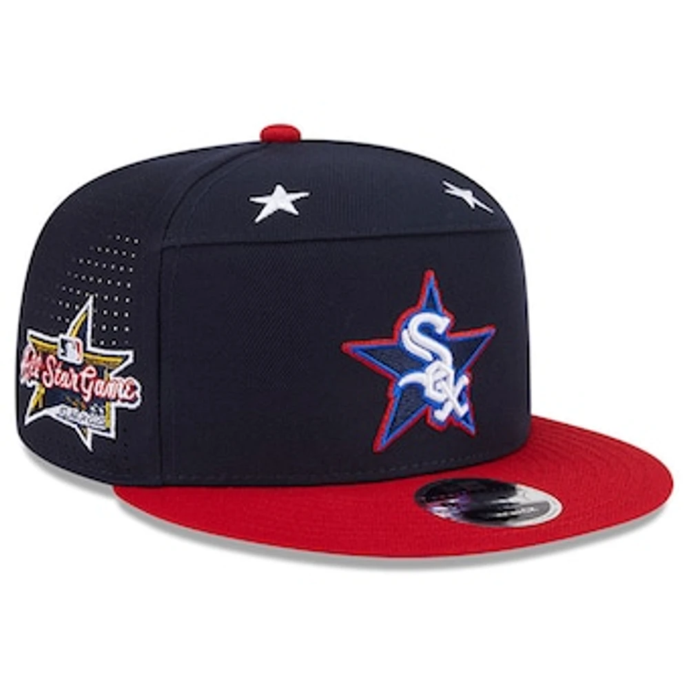 Men's New Era Navy/Red Chicago White Sox 2025 MLB All-Star Game Workout Side Patch 9FIFTY Snapback Hat