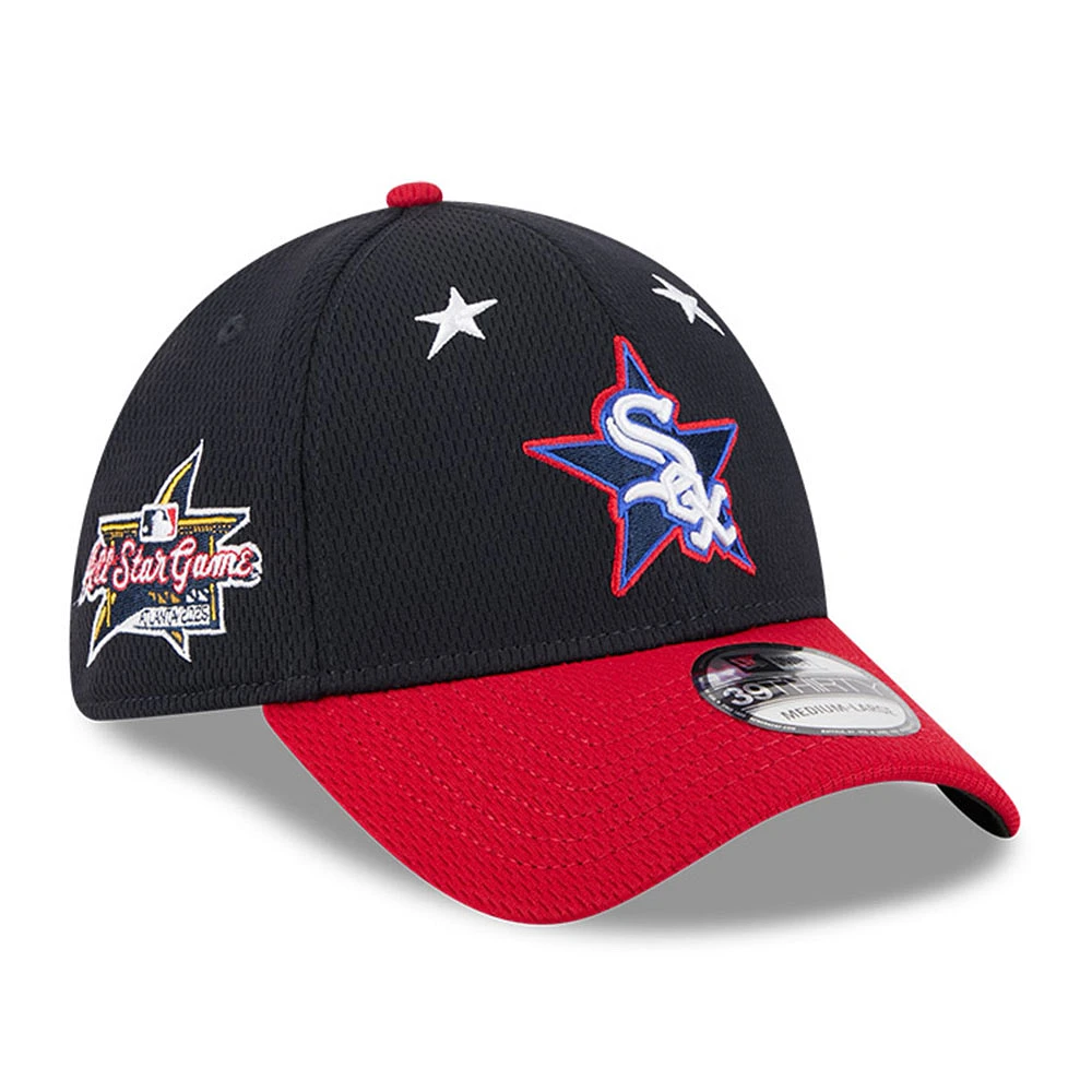 Men's New Era Navy/Red Chicago White Sox 2025 MLB All-Star Game Workout 39THIRTY Flex Hat