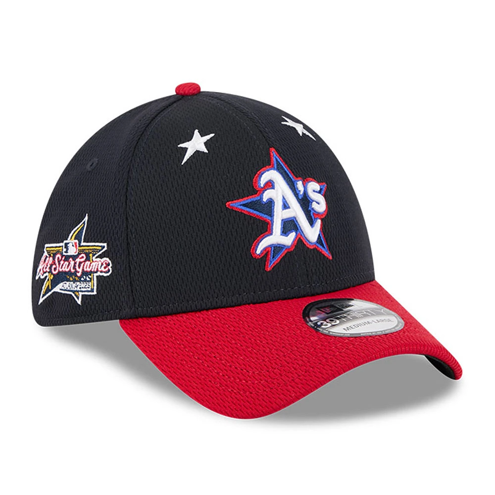 Men's New Era Navy/Red Athletics 2025 MLB All-Star Game Workout 39THIRTY Flex Hat