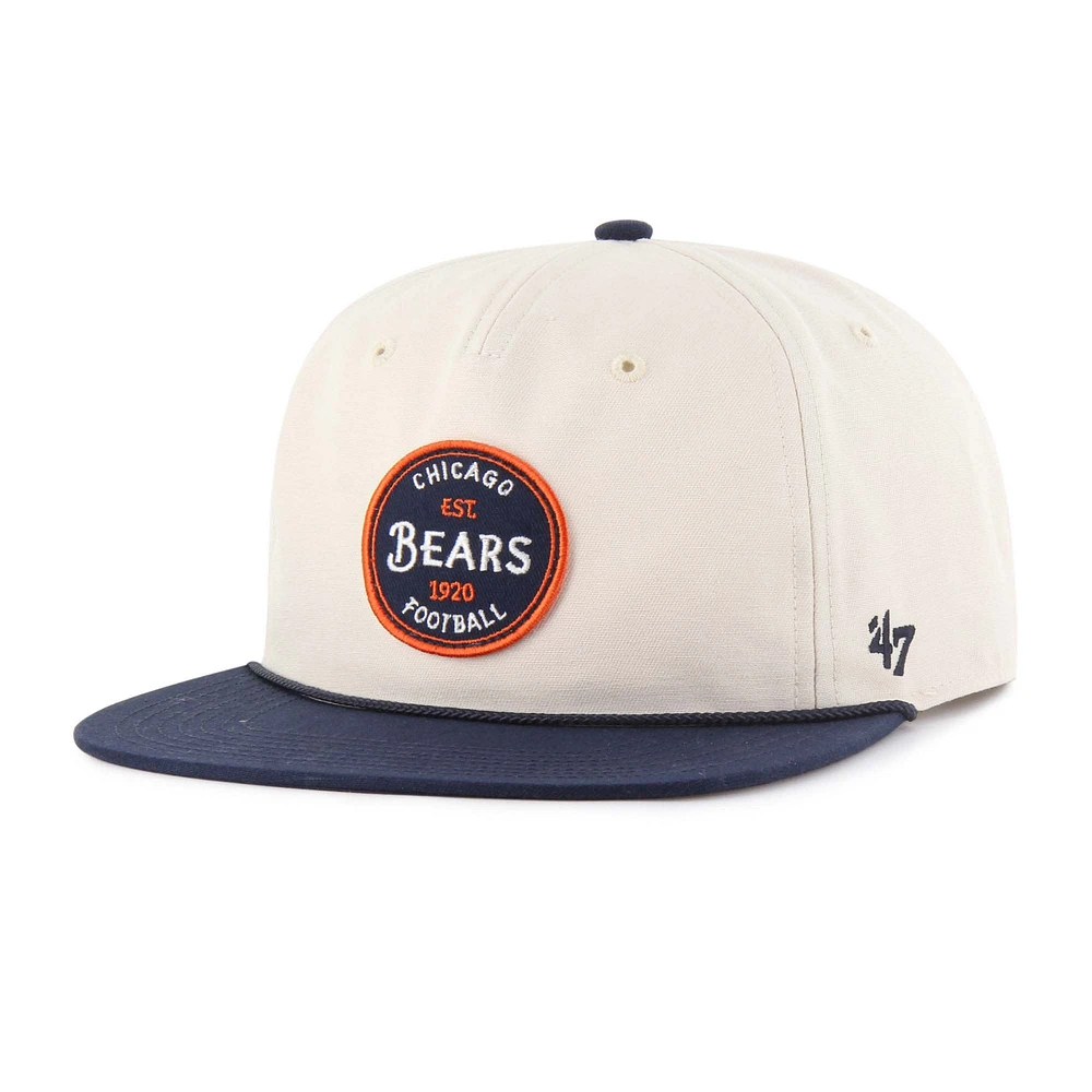 Men's '47 Natural Chicago Bears Payson Captain Adjustable Hat