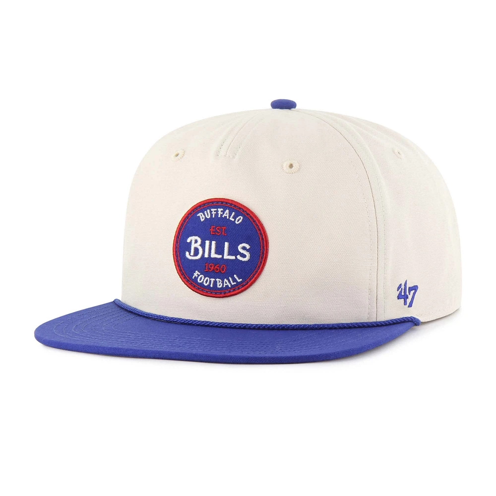 Men's '47 Natural Buffalo Bills Payson Captain Adjustable Hat