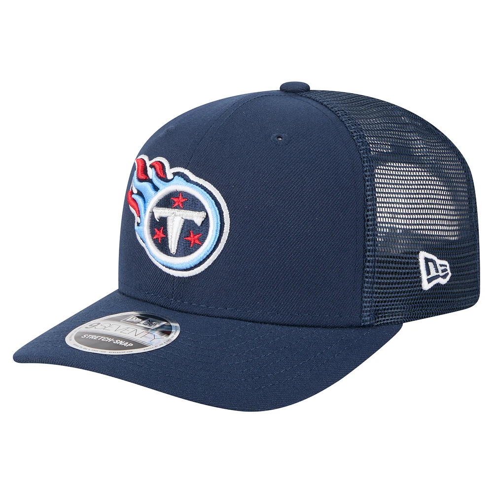 Men's New Era Navy Tennessee Titans Team Collection 9SEVENTY Stretch-Snap Adjustable Hat