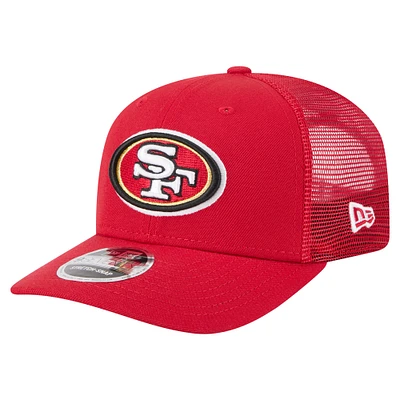 Men's New Era Scarlet San Francisco 49ers Team Collection 9SEVENTY Stretch-Snap Adjustable Hat