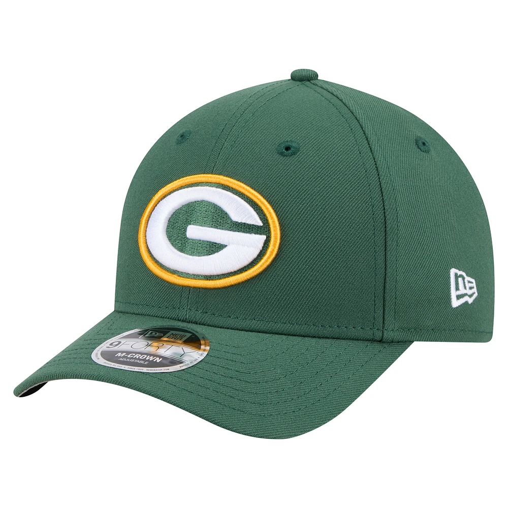 Men's New Era Green Green Bay Packers Team Collection 9FORTY M-Crown Adjustable Hat