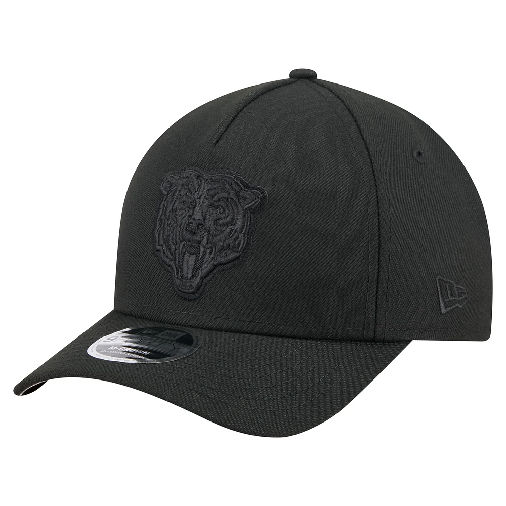 Men's New Era Black Chicago Bears Team Collection 9FORTY M-Crown A-Frame Adjustable Hat