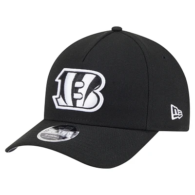 Men's New Era Black Cincinnati Bengals Team Collection 9FORTY M-Crown A-Frame Adjustable Hat