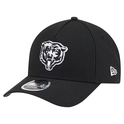 Men's New Era Black Chicago Bears Team Collection 9FORTY M-Crown A-Frame Adjustable Hat