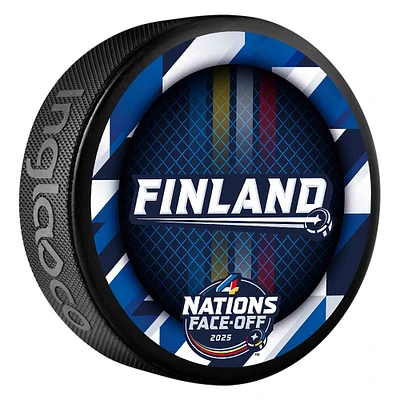 Inglasco Finland 2025 4 Nations Face-Off Hockey Puck