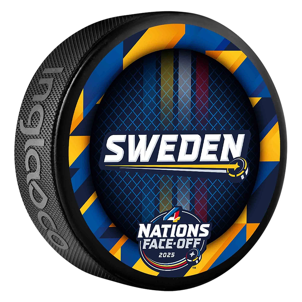Inglasco Sweden 2025 4 Nations Face-Off Hockey Puck