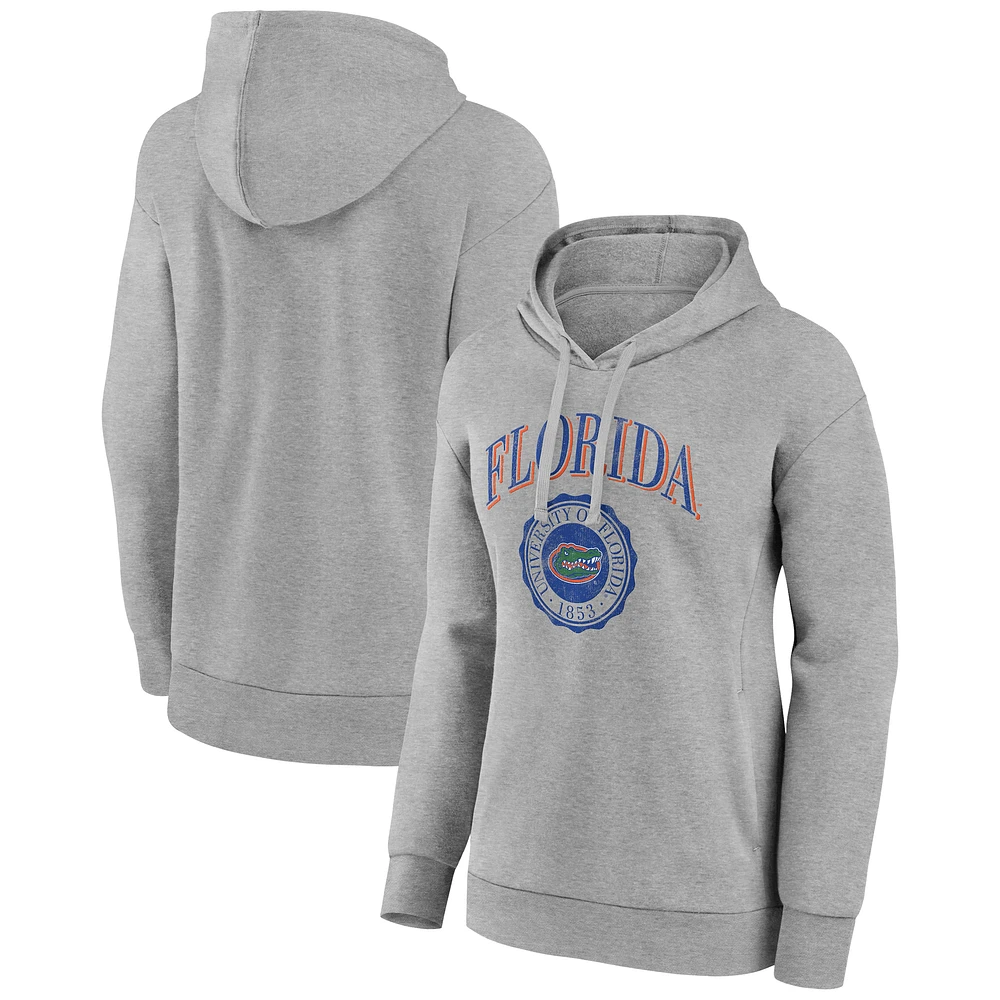 Women's Gray Florida Gators State Arch Pullover Hoodie