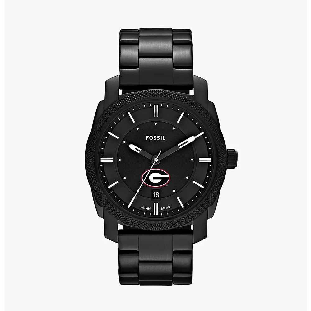 Men's Fossil Georgia Bulldogs Machine Stainless Steel Watch