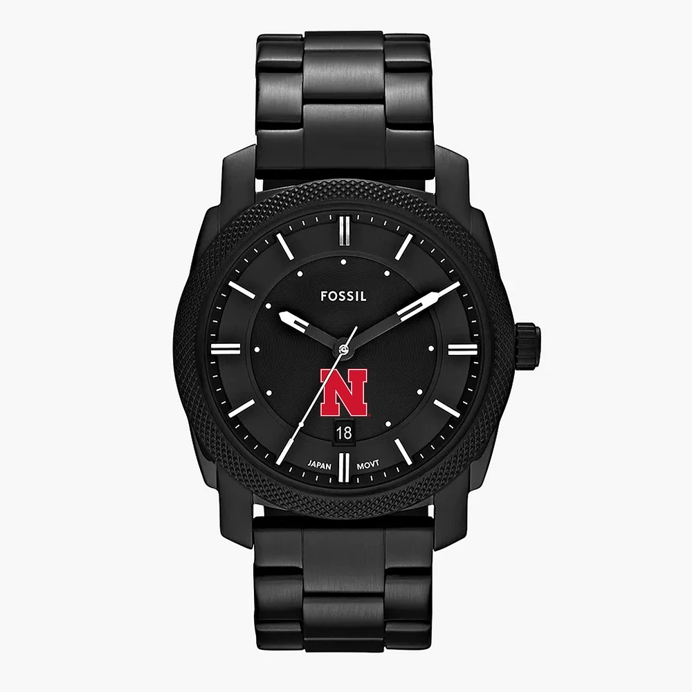 Men's Fossil Nebraska Huskers Machine Stainless Steel Watch