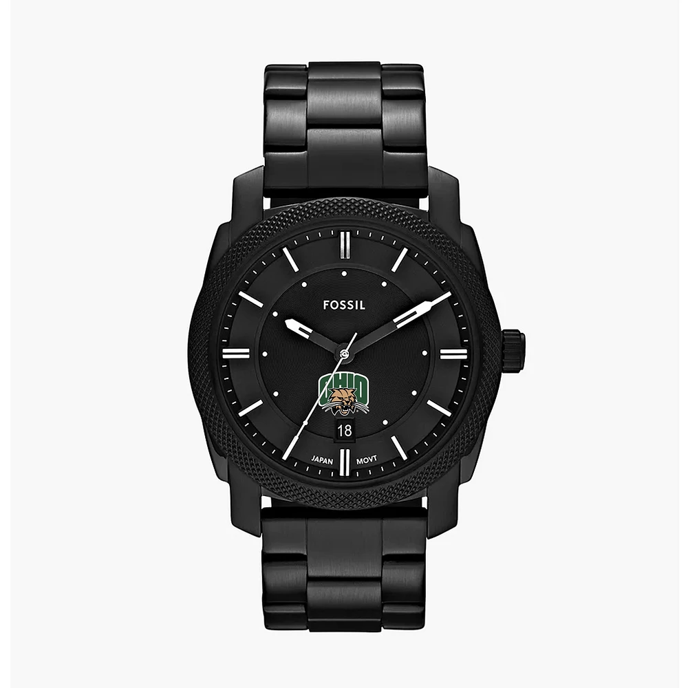 Men's Fossil Ohio Bobcats Machine Stainless Steel Watch