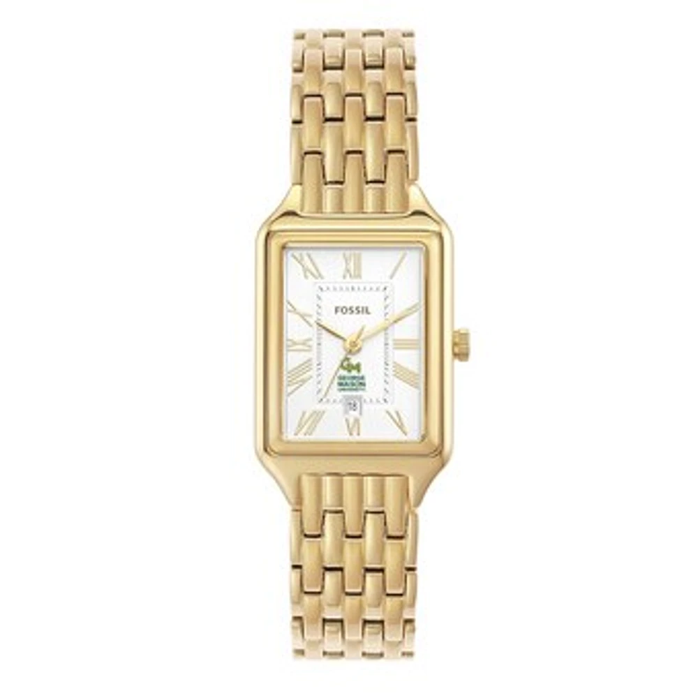 Women's Fossil George Mason Patriots Raquel Stainless Steel Watch
