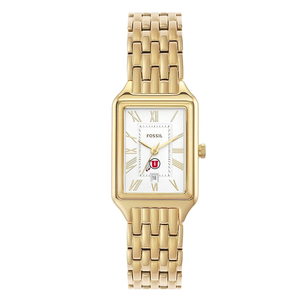 Women's Fossil Utah Utes Raquel Stainless Steel Watch