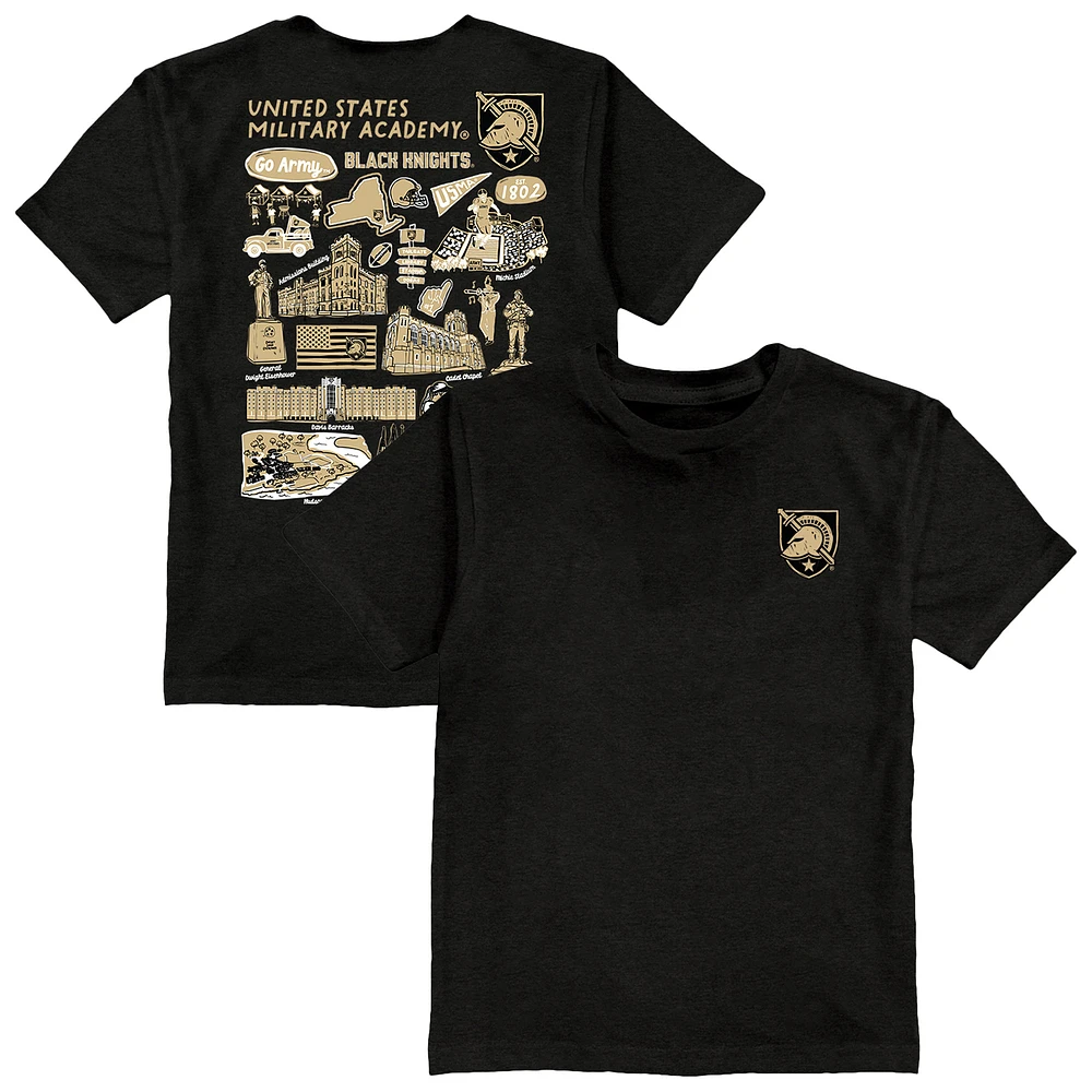 Toddler Vive La Fete Black Army Knights Impressions Artwork T-Shirt
