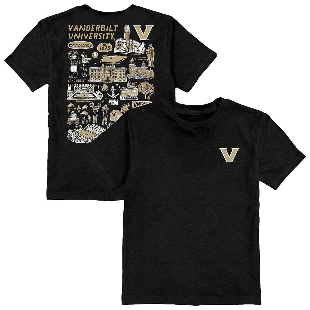 Toddler Vive La Fete Black Vanderbilt Commodores Impressions Artwork T-Shirt