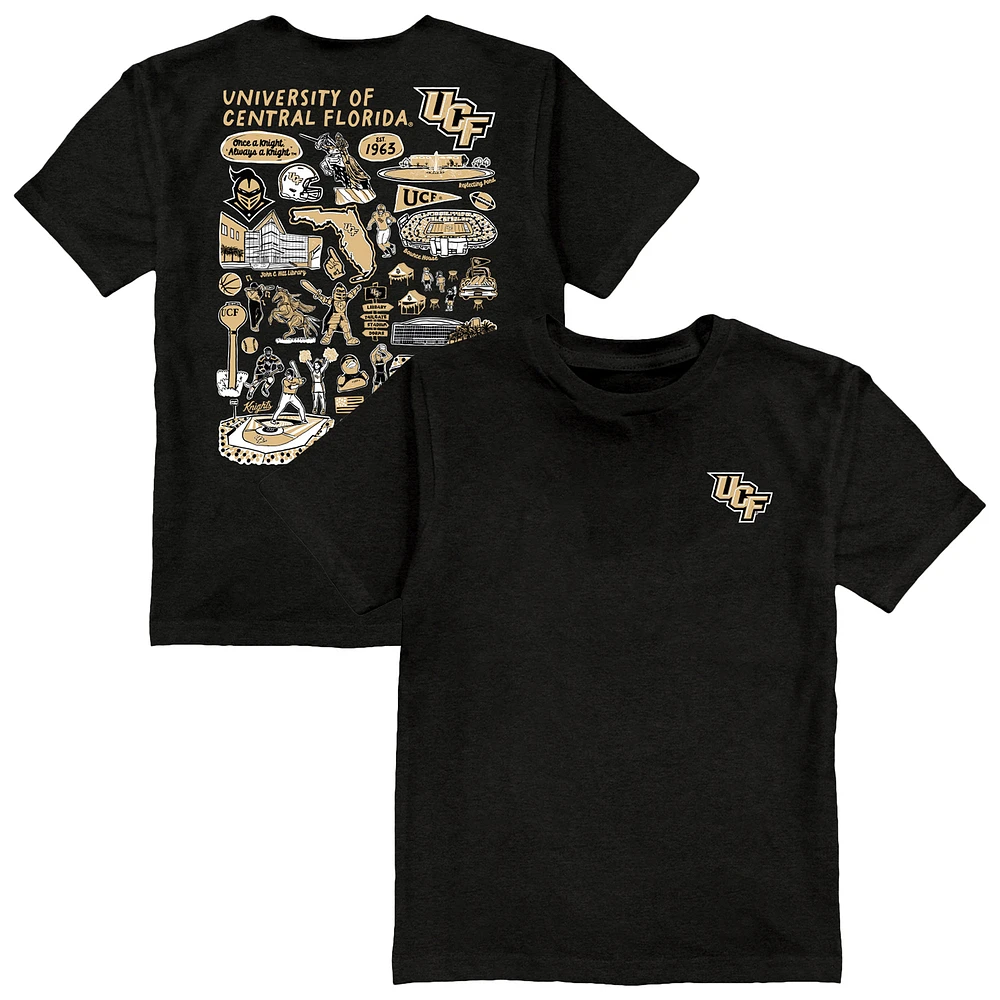 Toddler Vive La Fete Black UCF Knights Impressions Artwork T-Shirt