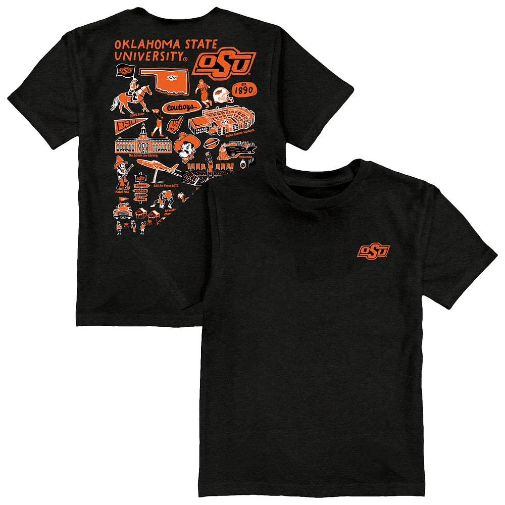 Youth Vive La Fete Oklahoma State Cowboys Impressions Artwork T-Shirt