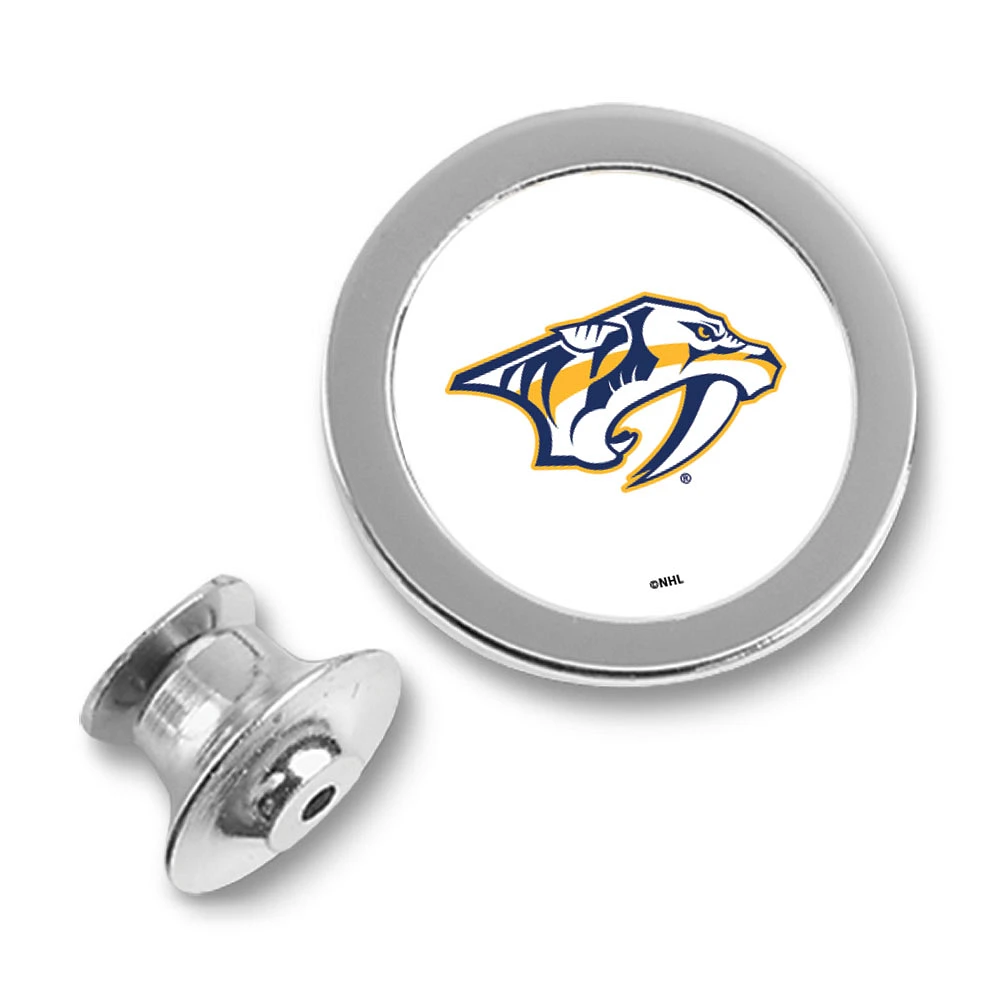 Nashville Predators Silver Lapel Pin