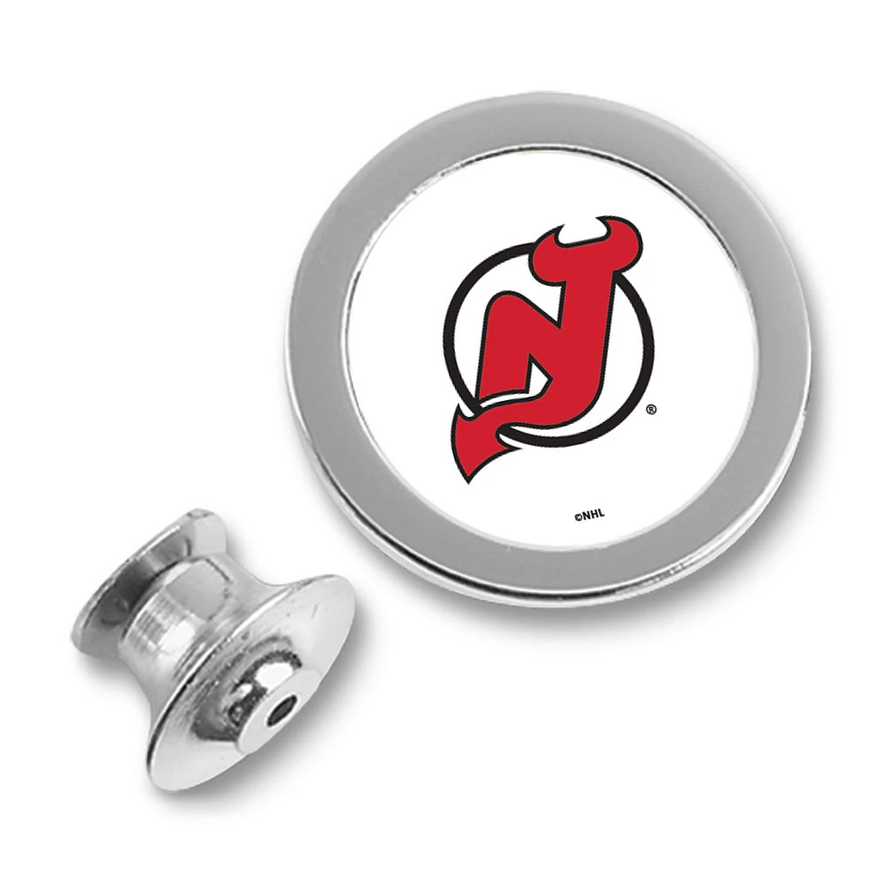 New Jersey Devils Silver Lapel Pin