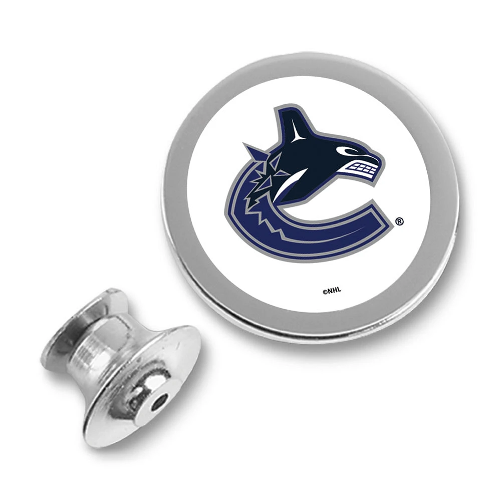 Vancouver Canucks Silver Lapel Pin