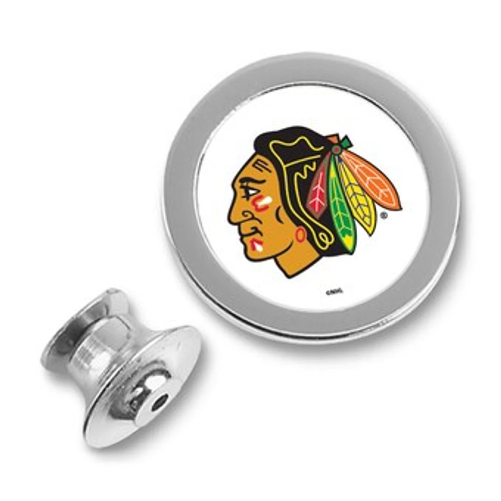Chicago Blackhawks Silver Lapel Pin