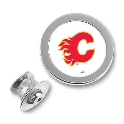 Calgary Flames Silver Lapel Pin