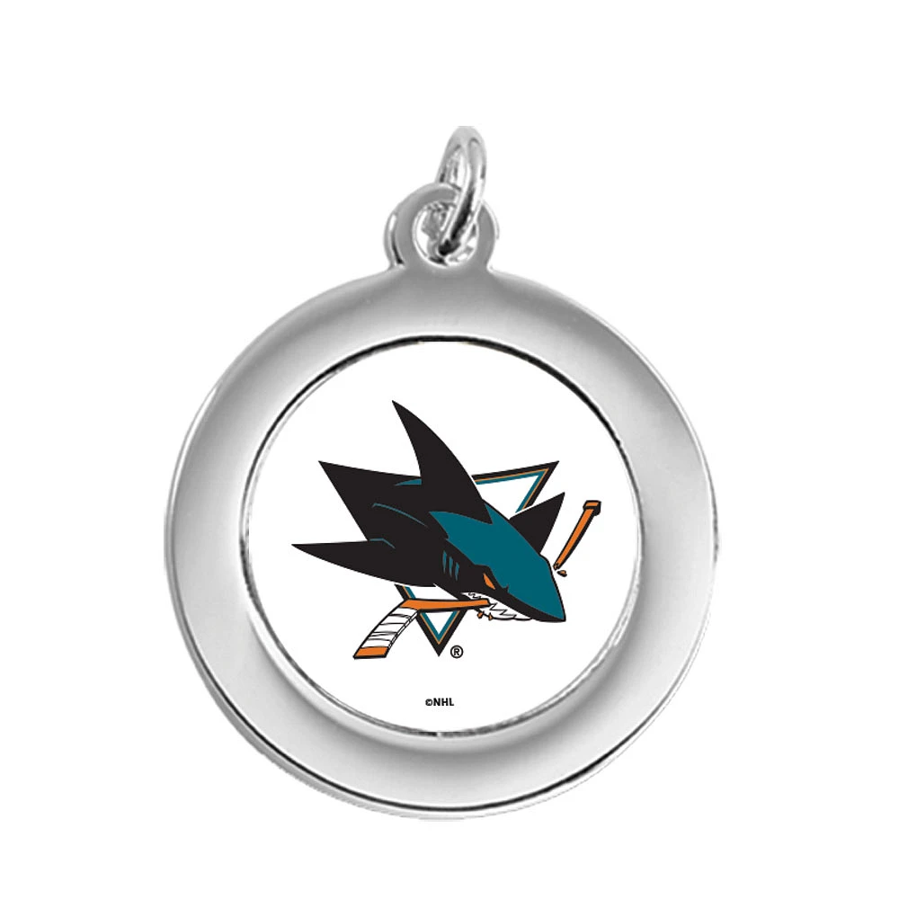 San Jose Sharks Silver Pendant