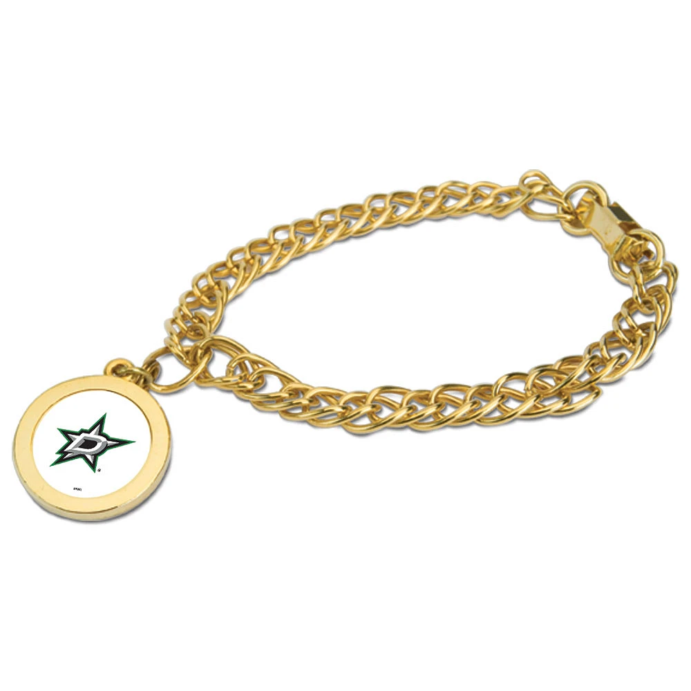 Dallas Stars Gold Charm Bracelet