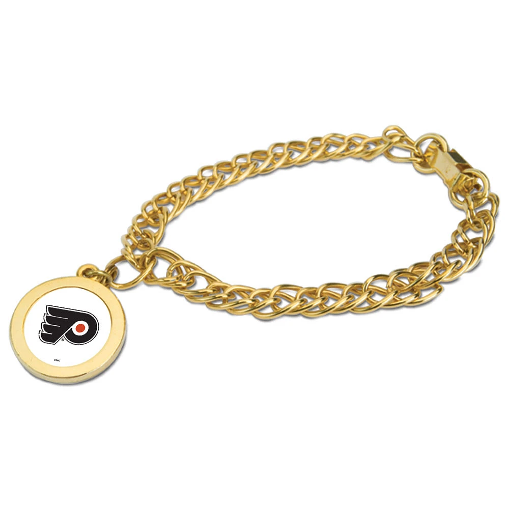 Philadelphia Flyers Gold Charm Bracelet