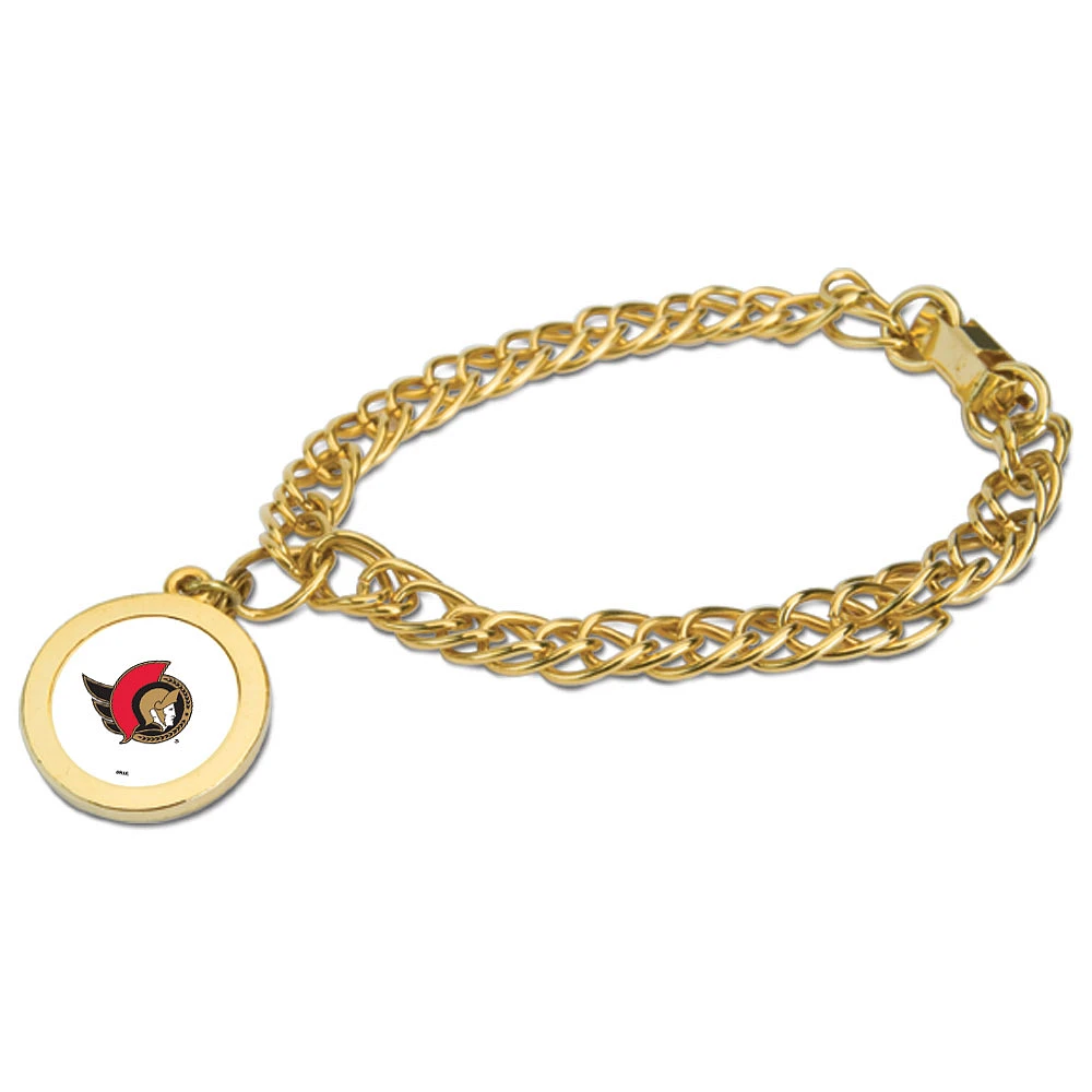 Ottawa Senators Gold Charm Bracelet
