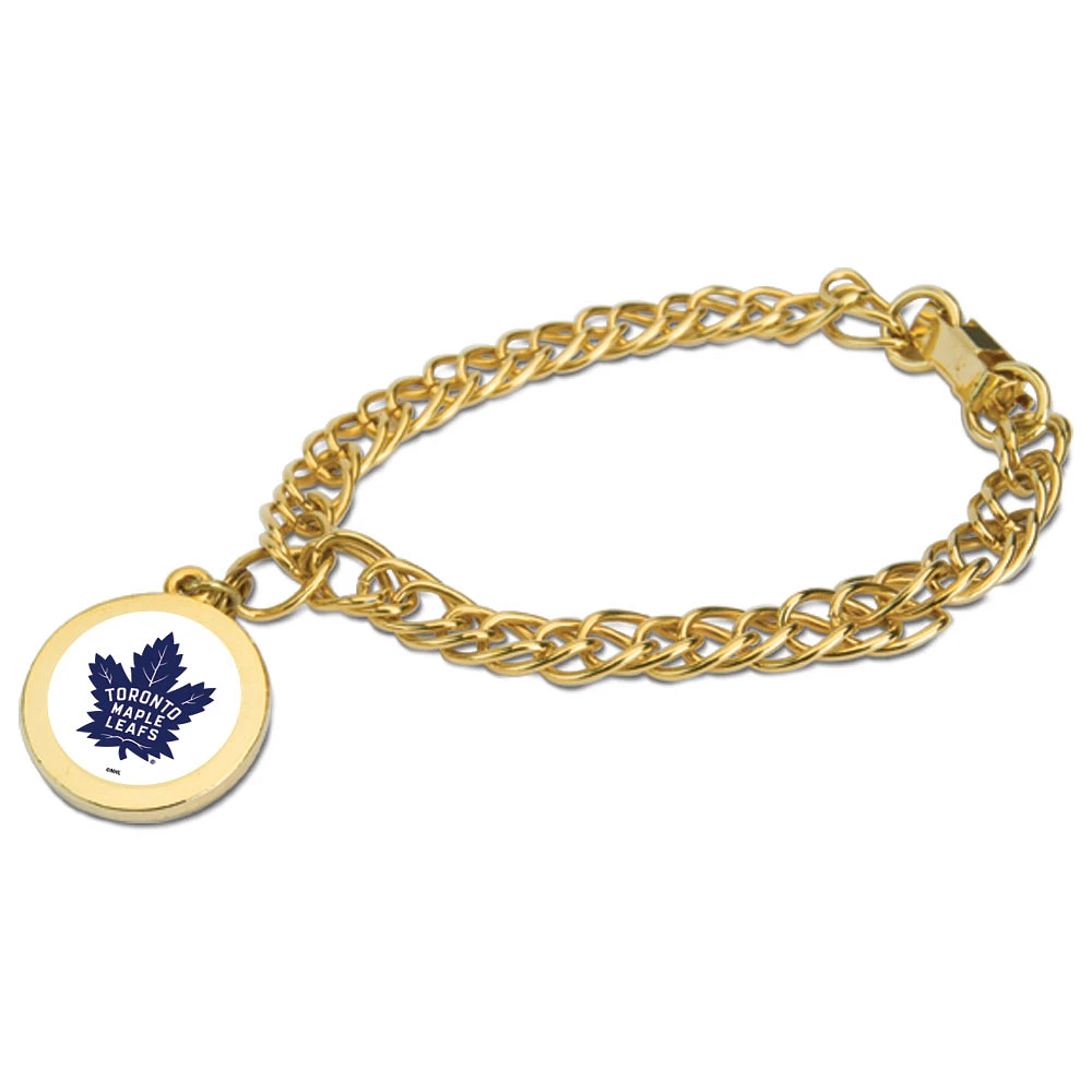 Toronto Maple Leafs Gold Charm Bracelet