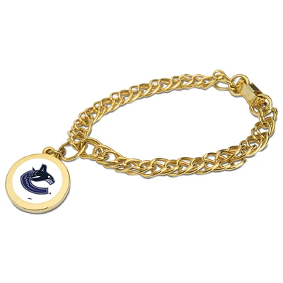 Vancouver Canucks Gold Charm Bracelet