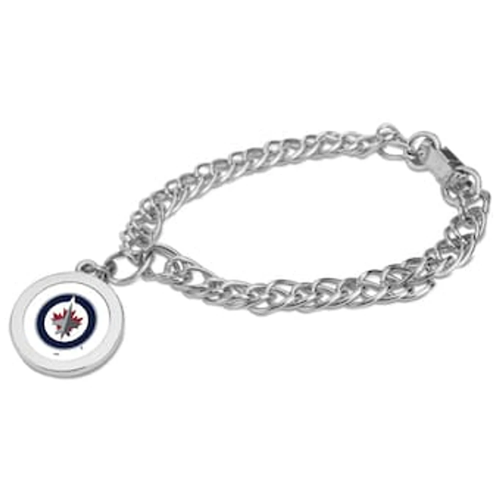 Winnipeg Jets Silver Charm Bracelet