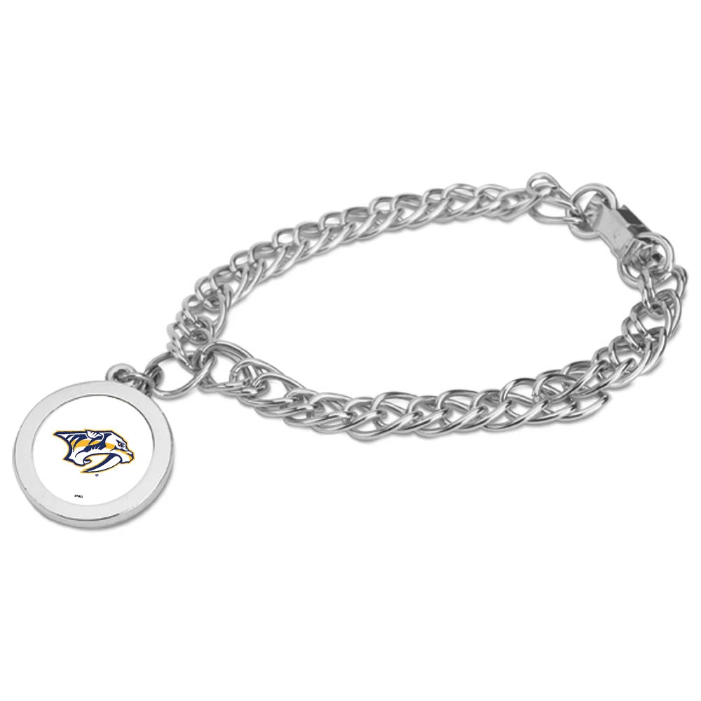 Nashville Predators Silver Charm Bracelet