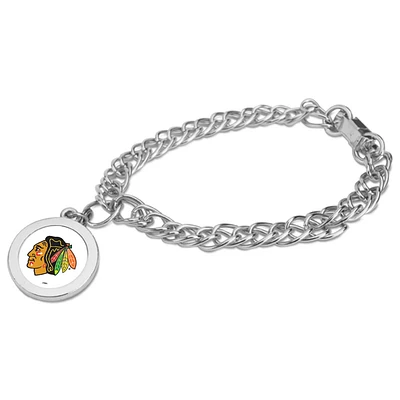 Chicago Blackhawks Silver Charm Bracelet
