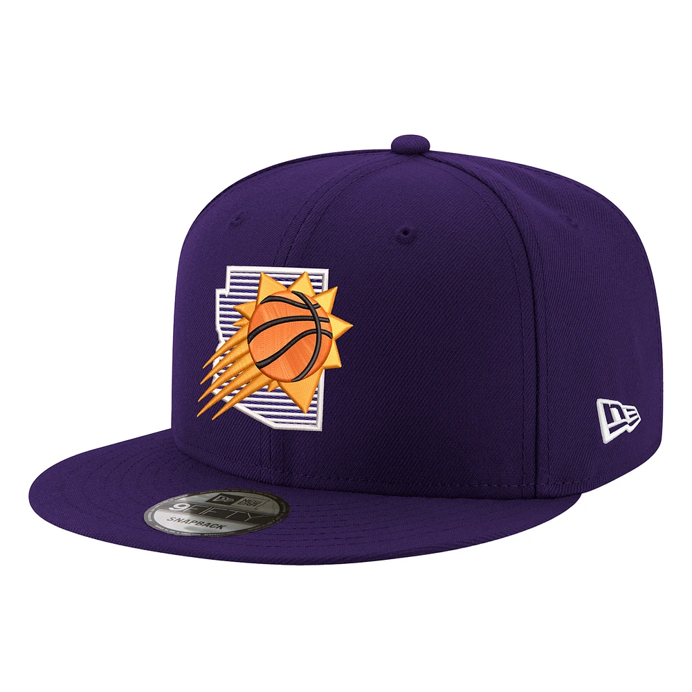 Men's New Era Purple Phoenix Suns State Pride 9FIFTY Snapback Hat