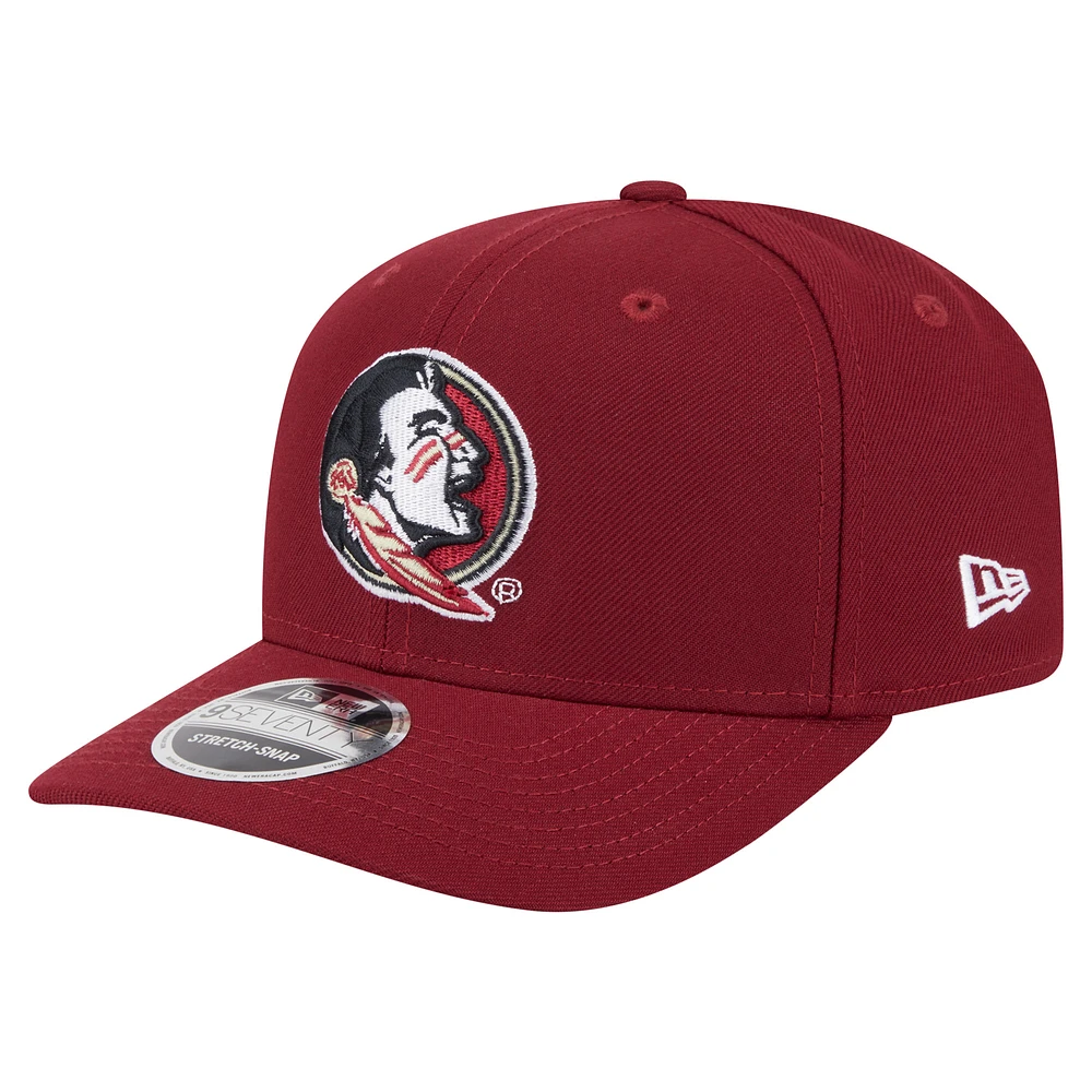 Men's New Era Garnet Florida State Seminoles Team Collective 9SEVENTY Stretch-Snap Adjustable Hat