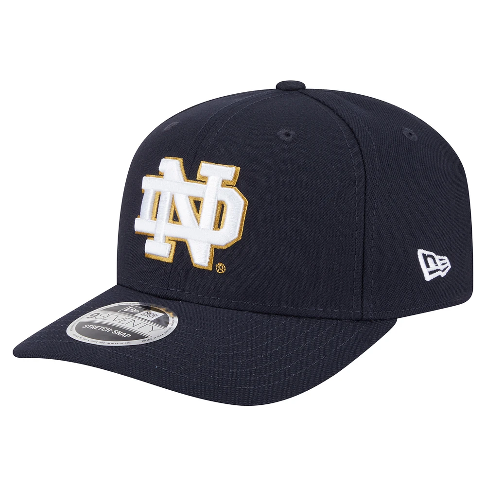 Men's New Era Navy Notre Dame Fighting Irish Team Collective 9SEVENTY Stretch-Snap Adjustable Hat