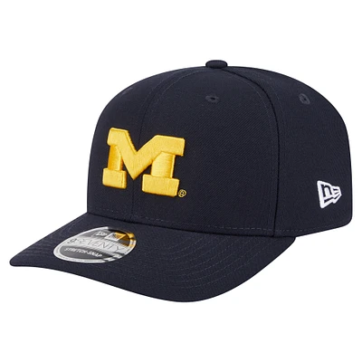 Men's New Era Navy Michigan Wolverines Team Collective 9SEVENTY Stretch-Snap Adjustable Hat