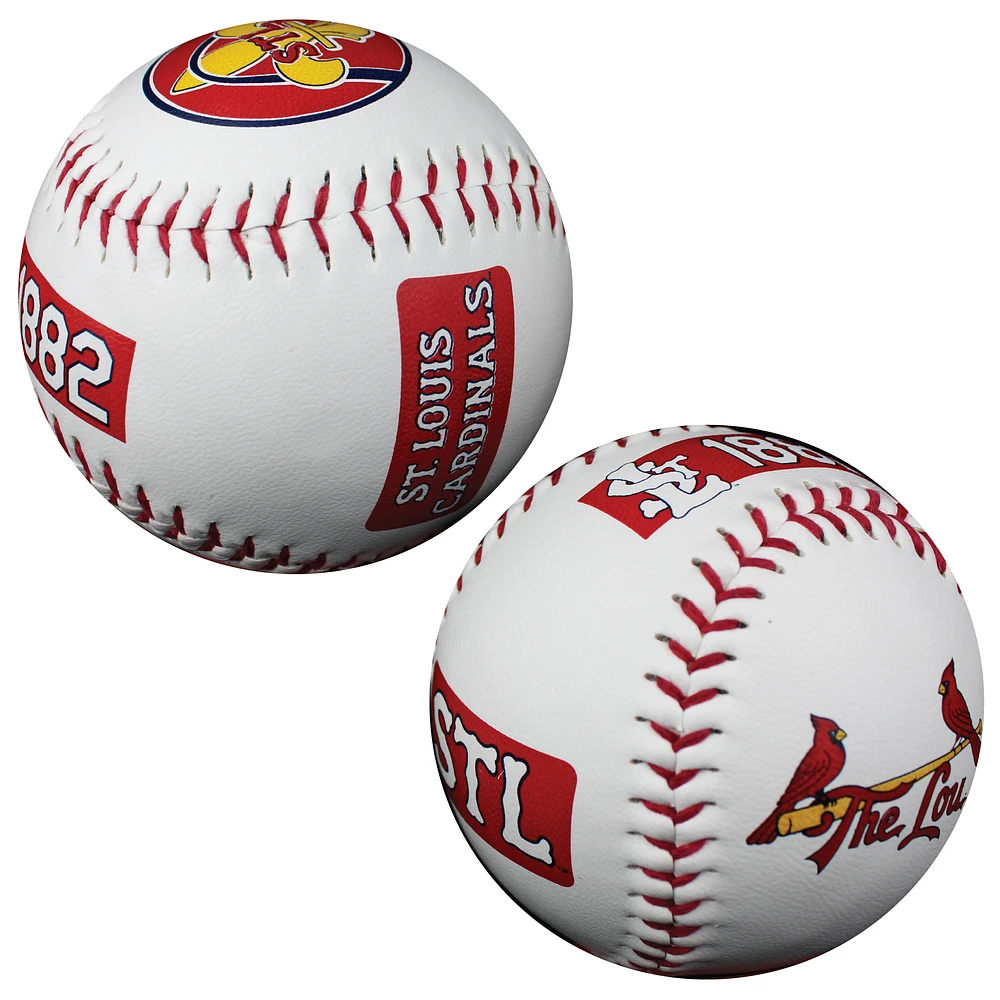 St. Louis Cardinals Cooperstown Collection 4-Panel Logo Baseball