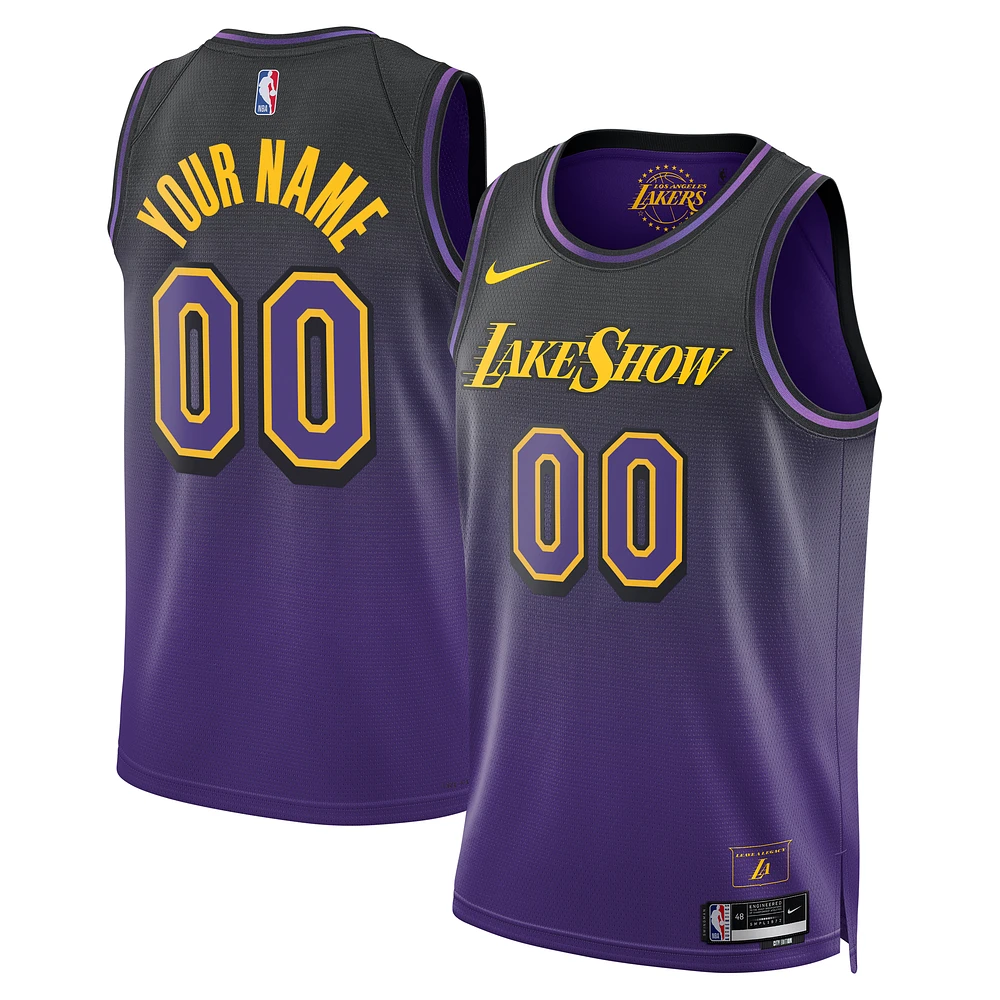 Unisex Nike Purple Los Angeles Lakers 2024/25 Custom Swingman Jersey - City Edition