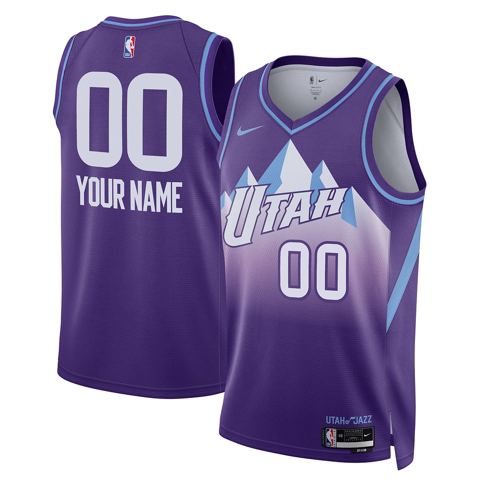 Unisex Nike Purple Utah Jazz 2024/25 Custom Swingman Jersey - City Edition