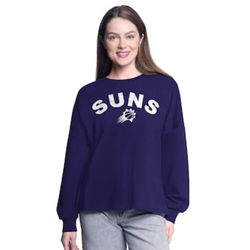 Women's G-III 4Her by Carl Banks Purple Phoenix Suns Athletic Pullover Sweatshirt
