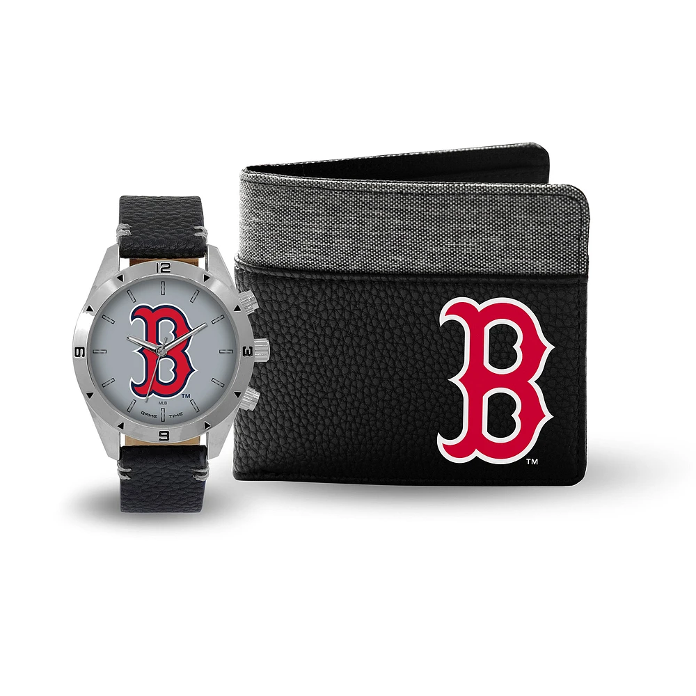 Boston Red Sox Watch and Wallet Gift Set