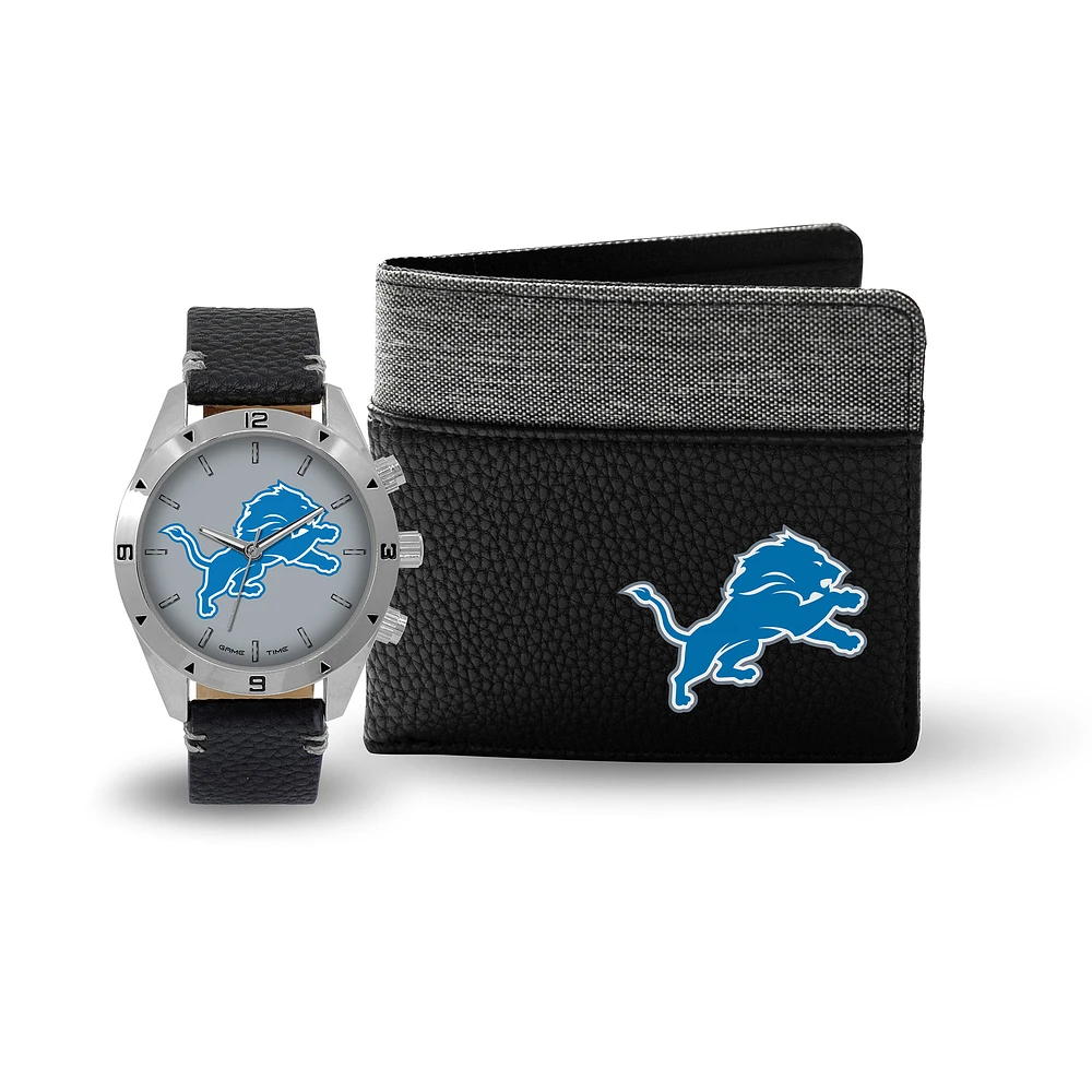 Detroit Lions Watch and Wallet Gift Set