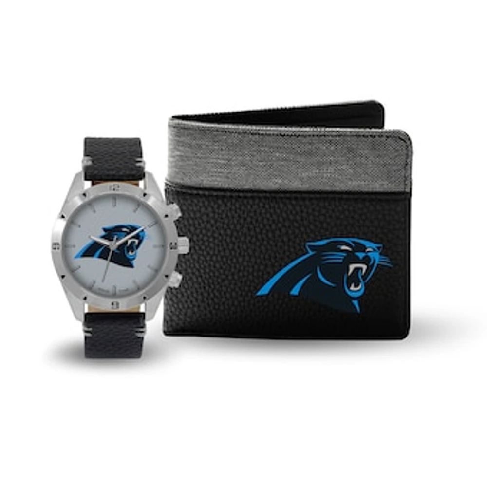 Carolina Panthers Watch and Wallet Gift Set