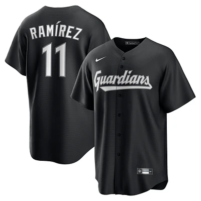 Men's Nike José Ramírez Black Cleveland Guardians Replica Player Fashion Jersey