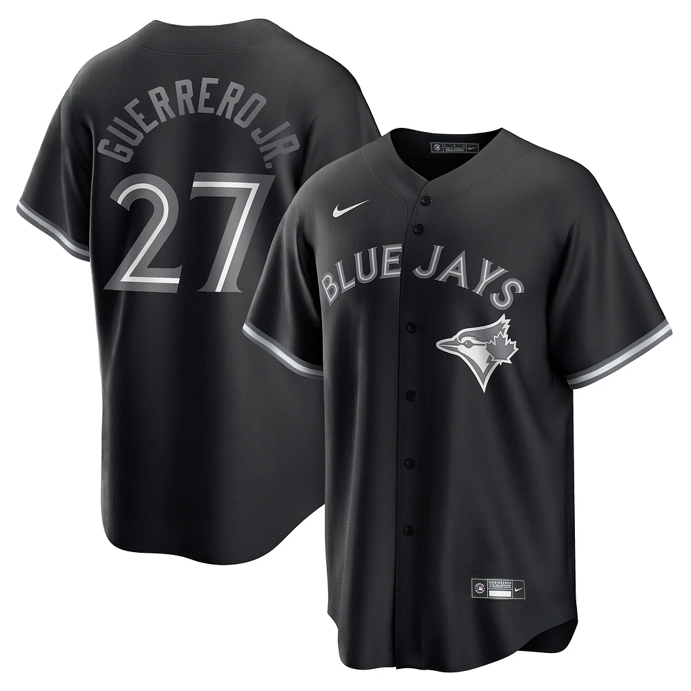 Men's Nike Vladimir Guerrero Jr. Black Toronto Blue Jays Replica Player Jersey